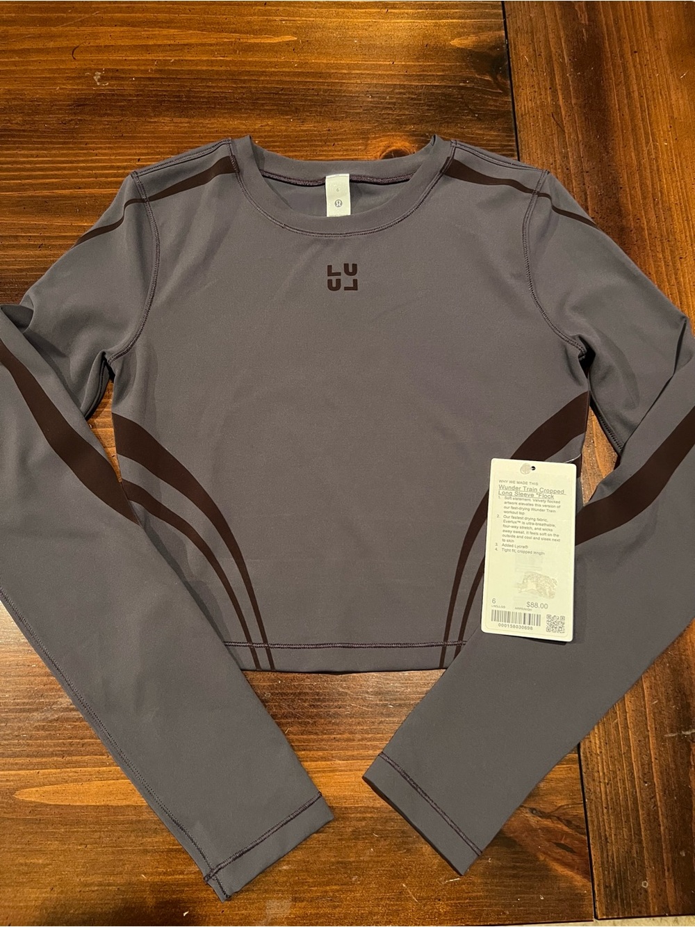 NWT Lululemon Wunder Train Long Sleeve Flock Size 6